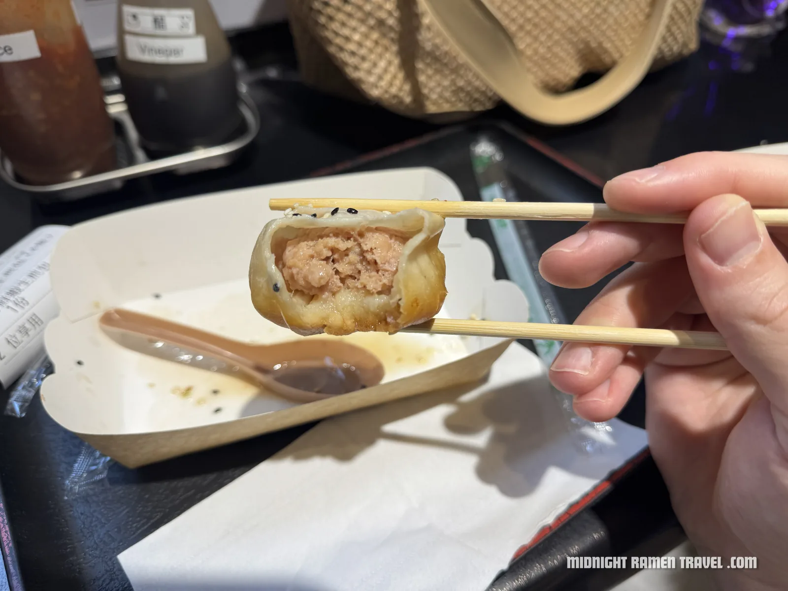 hong kong cheung hing kee bun closeup