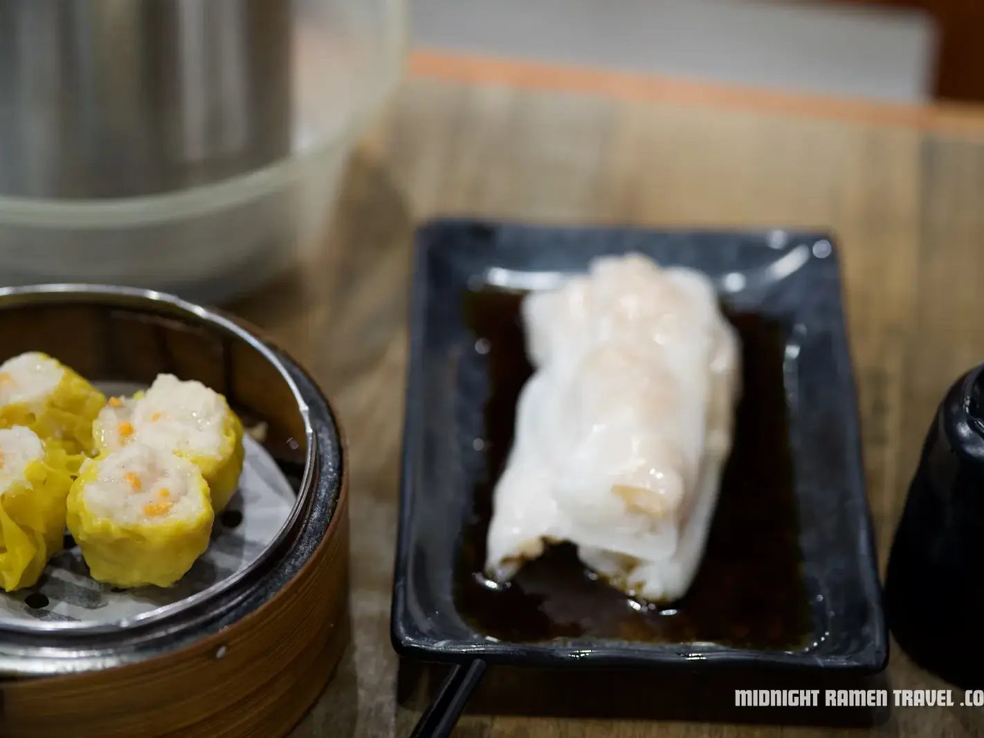 Siu mai and har gow at Dim Sum Square Kitchen in Sheung Wan