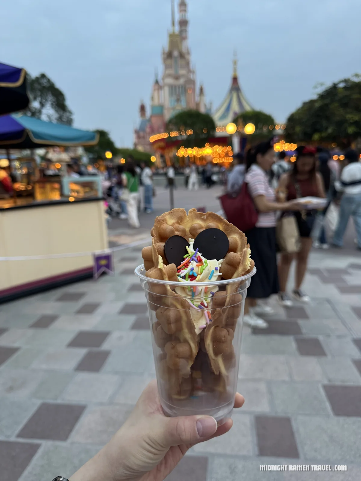 hong kong disneyland waffle