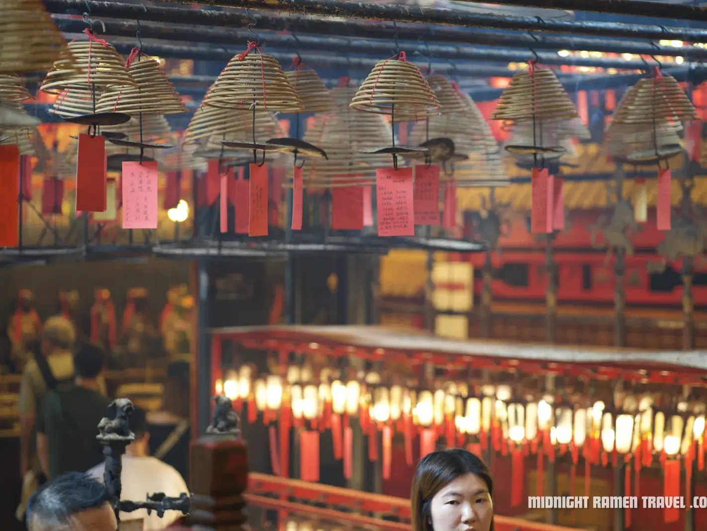 Interior of Man Mo Temple in Sheung Wan