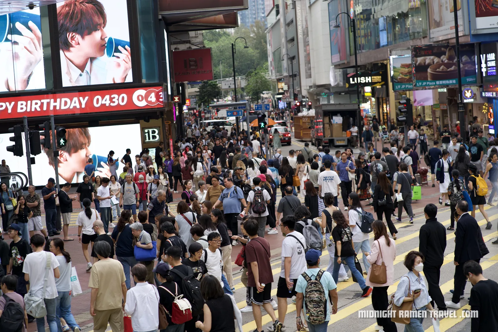 The busy Causeway Bay