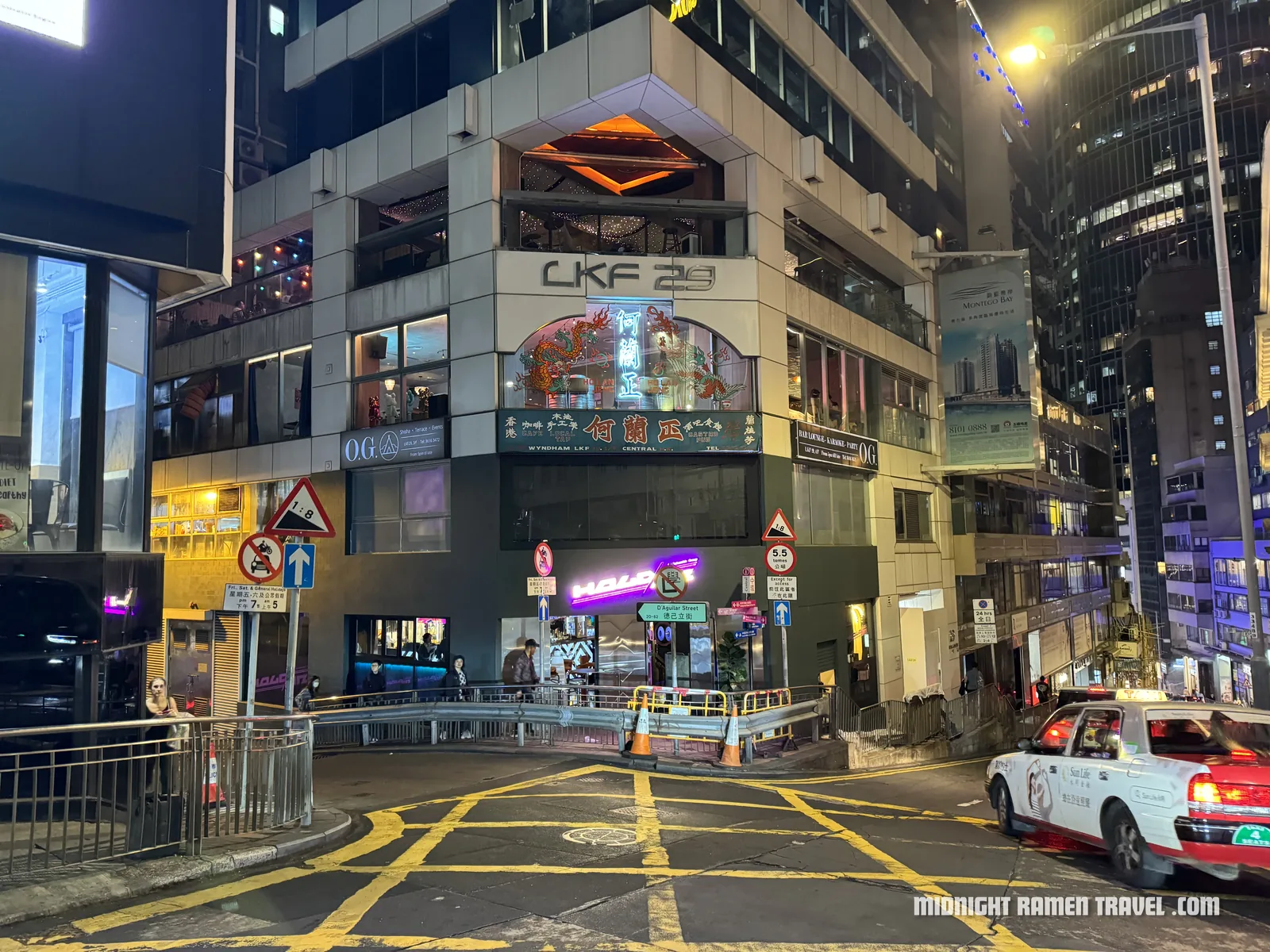 hong kong lan kwai fung at night