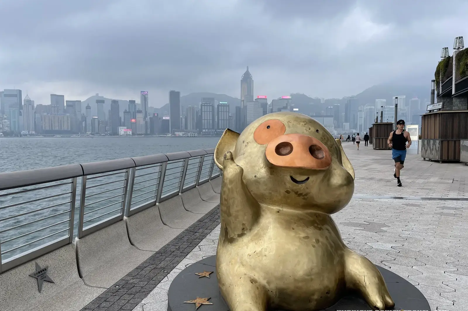 hong kong mcdull pig statue avenue of stars uai