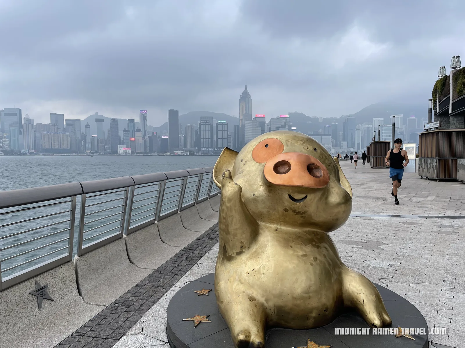 hong kong mcdull pig statue avenue of stars