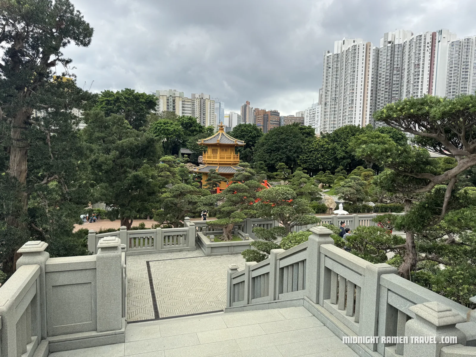 Nan Lian Garden surrounded by Hong Kong high-rises