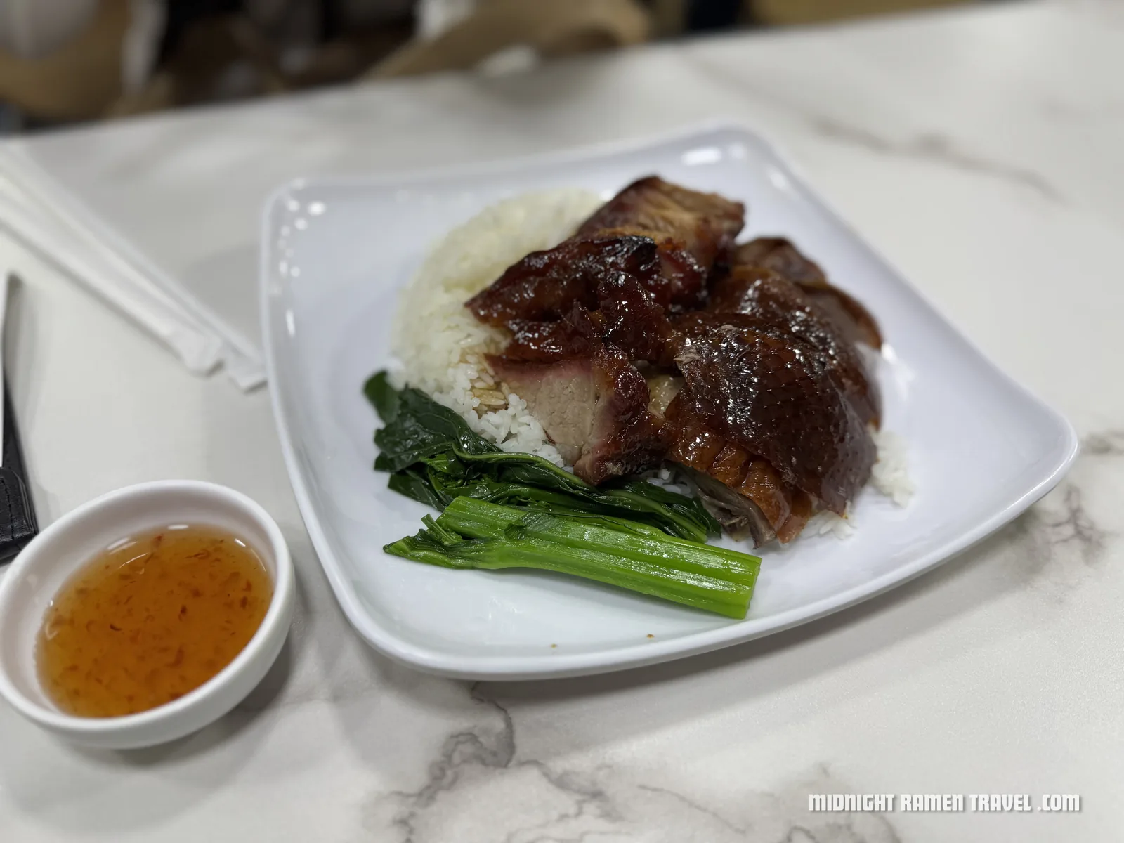 hong kong roast goose over rice