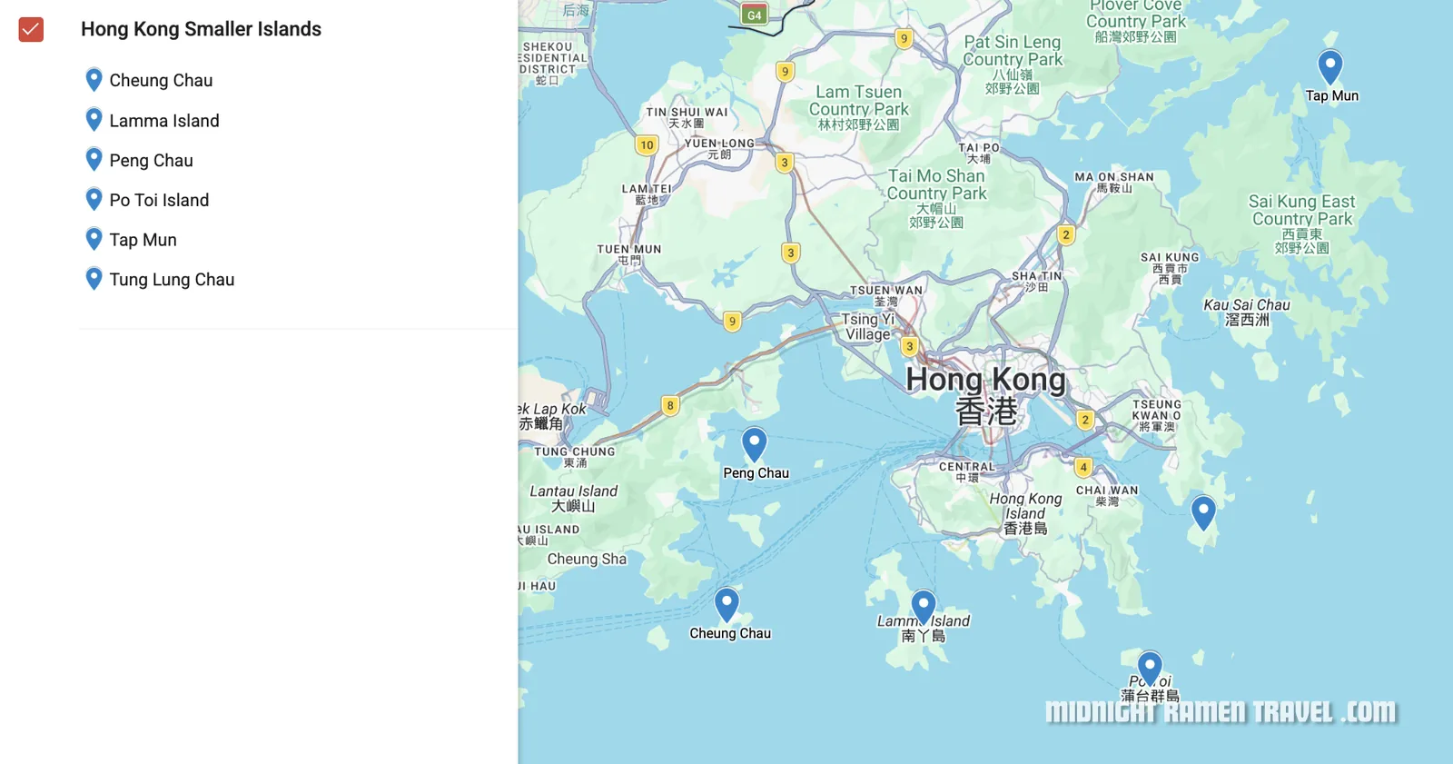 hong kong smaller islands