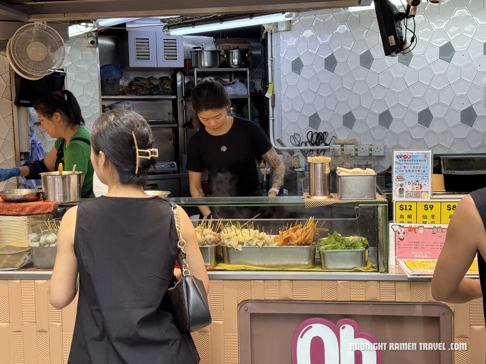 hong kong street food skewer counter