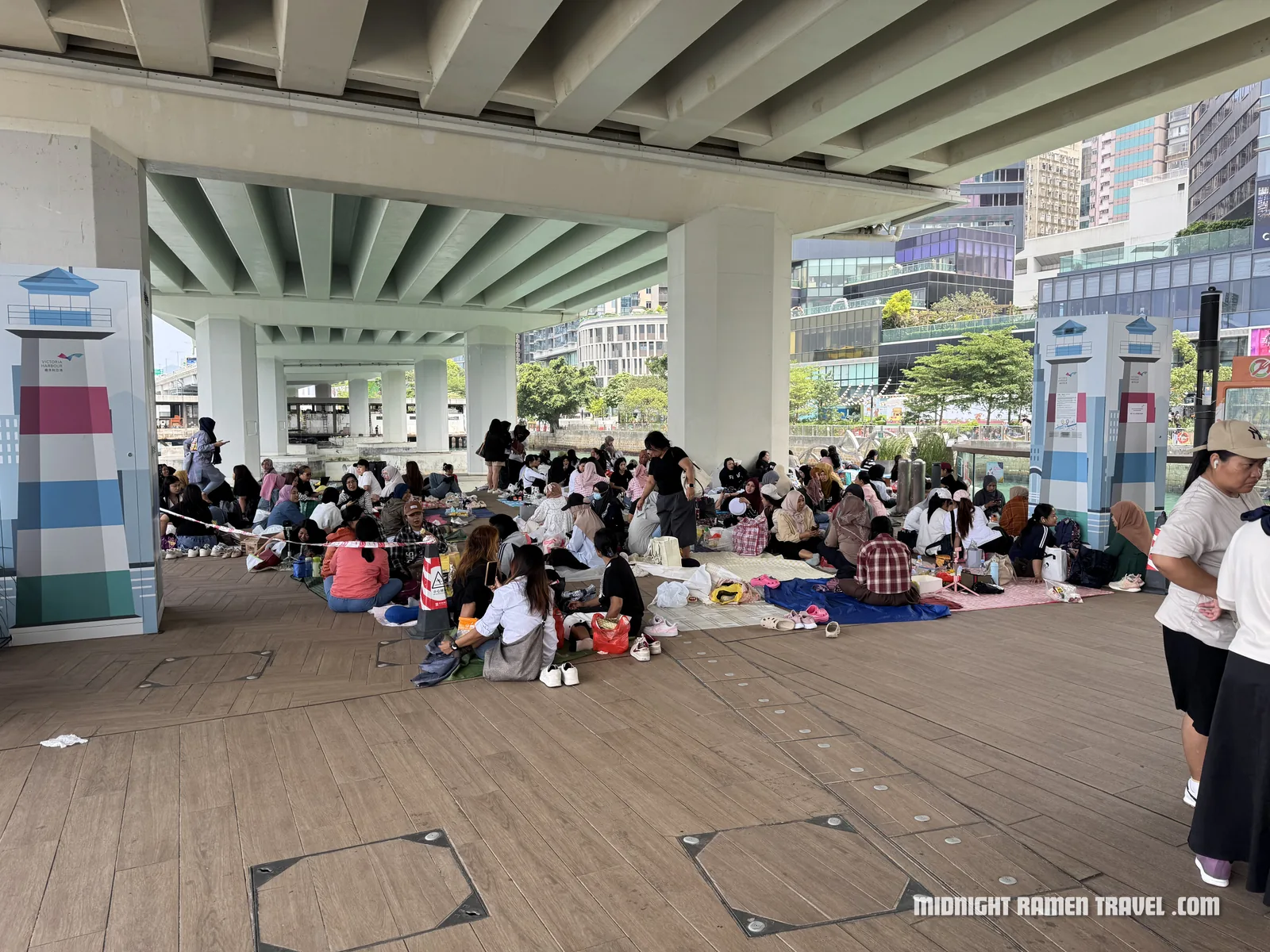 Sunday picnic gathering in Hong Kong