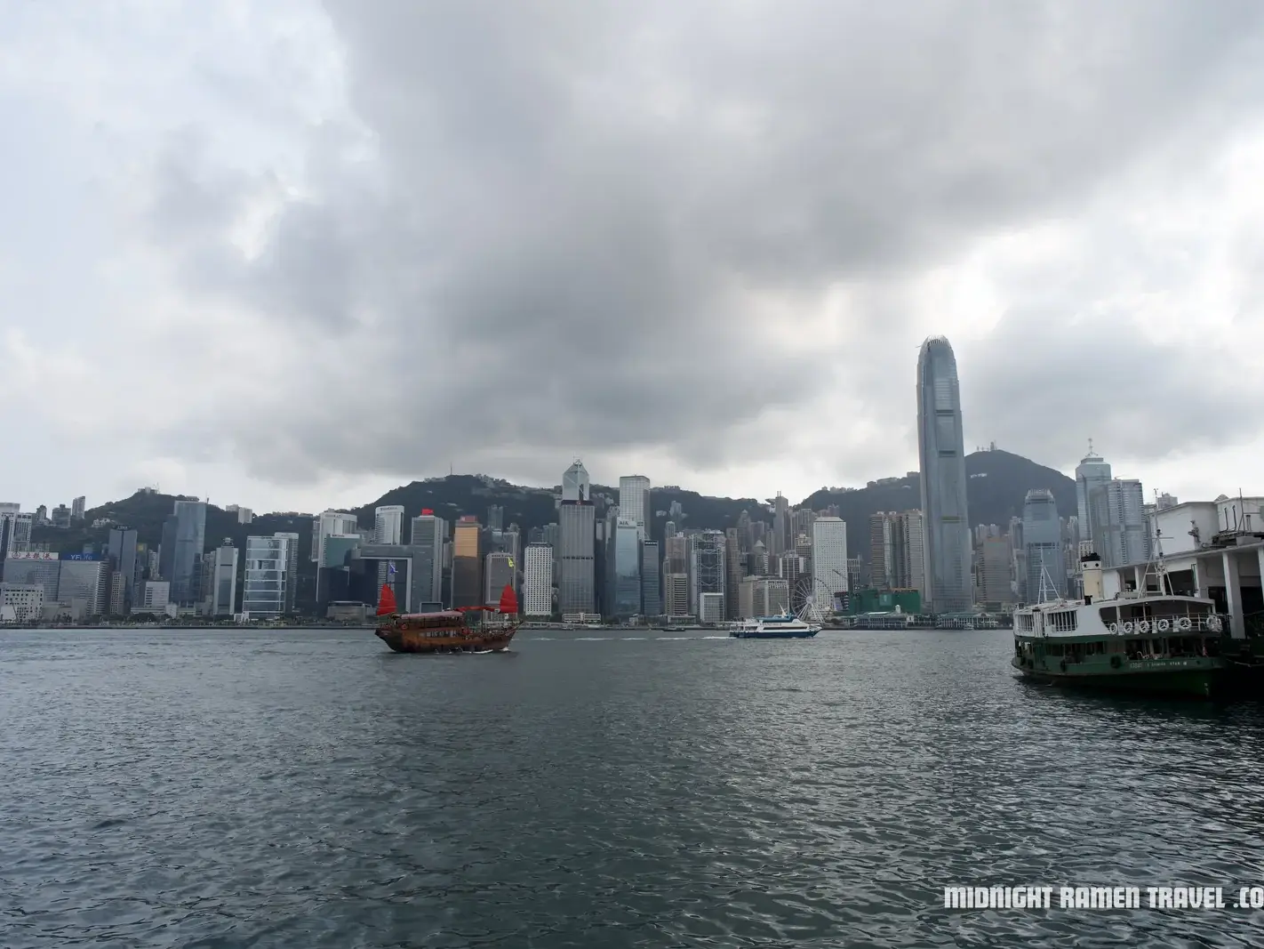 Hong Kong skyline across Victoria Harbour