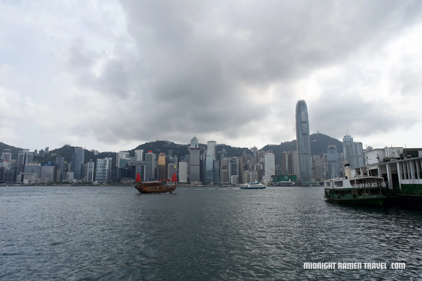 Hong Kong skyline across Victoria Harbour
