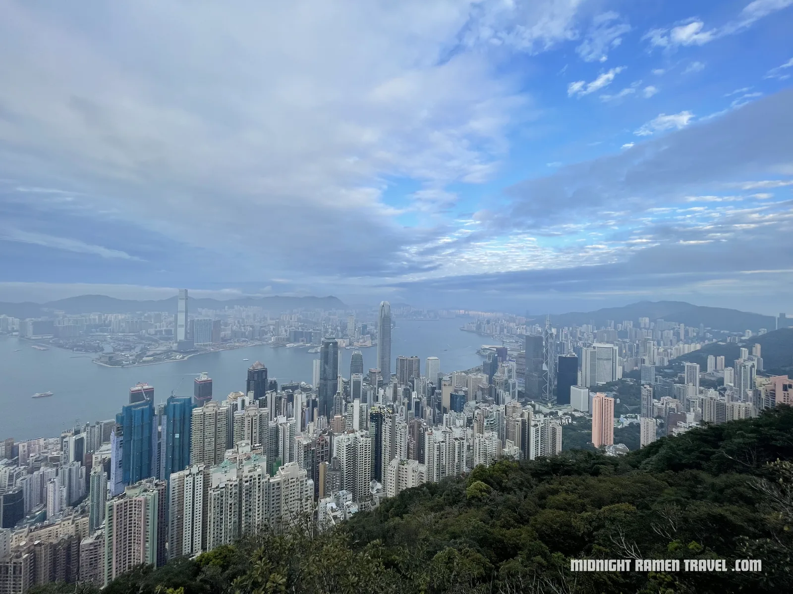 hong kong victoria peak panorama skyline