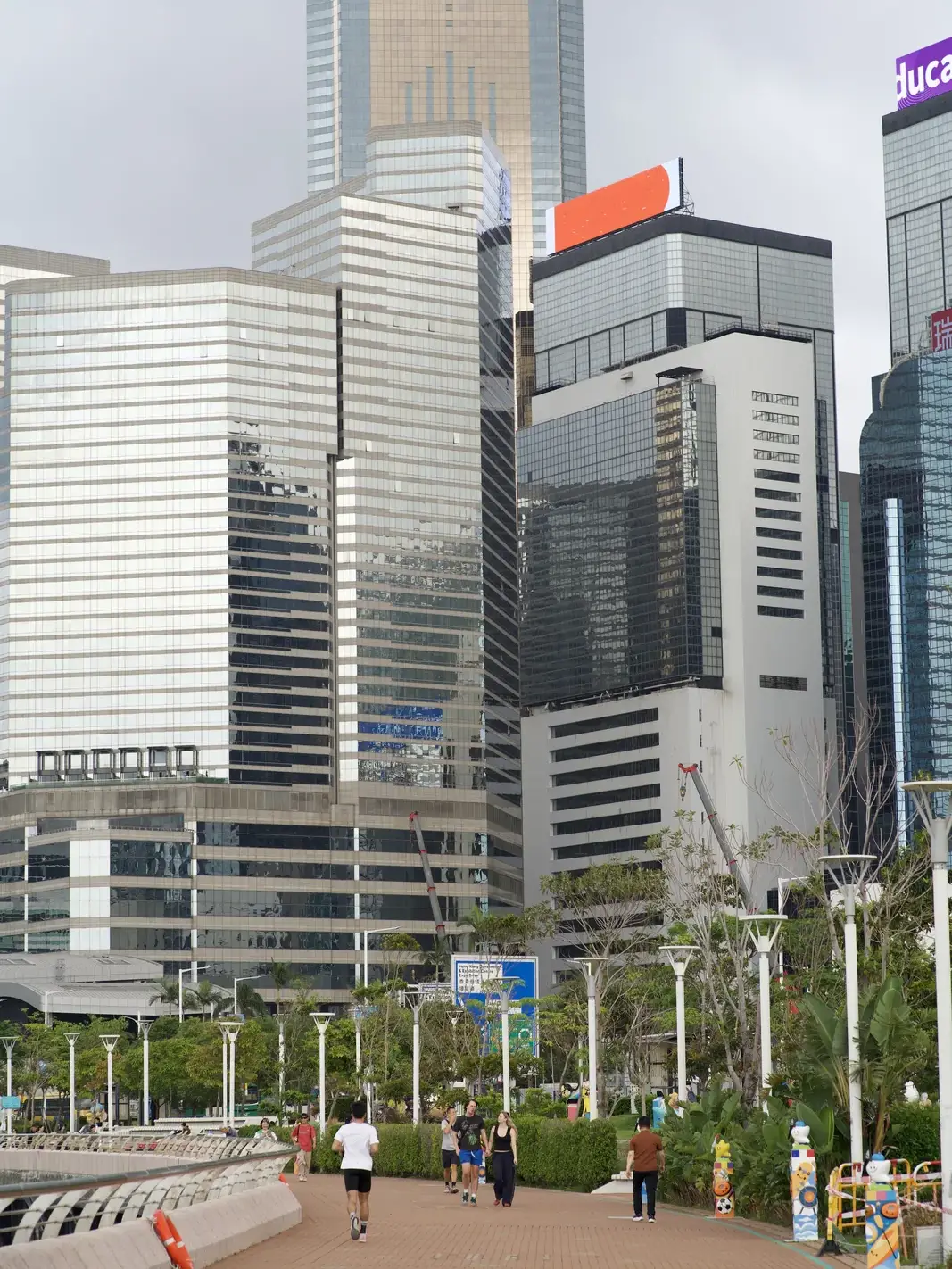 Along the waterfront, view towards Wan Chai